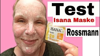 First Impression Rossmann Isana Maske Q10| Antiaging, Falten-Tiefen-Reduktion| ü50 ü60