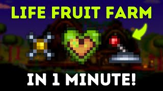 How to Make a Very Simple and Effective Life Fruit Farm in Terraria!