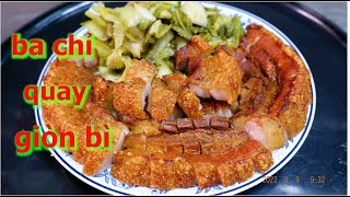 Ba Chỉ Quay Giòn Bì Bằng Chảo Đơn Giản |ẨM THỰC PHÙNG TẤN