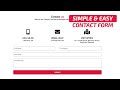 How to Create Simple Contact Us Page Using HTML and CSS | Crown Coder
