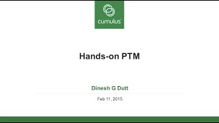 Webinar: HandsOn PTM