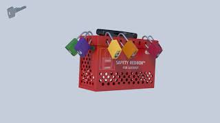 ABUS SAFETY REDBOX Group Lockout Box - Lockout/Tagout Industrial Safety Solutions