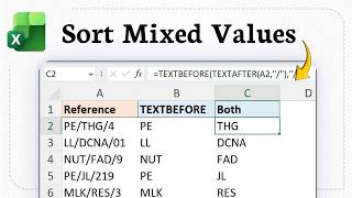 How To Use Let With Textbefore And Textafter To Sort Numeric Vs Text