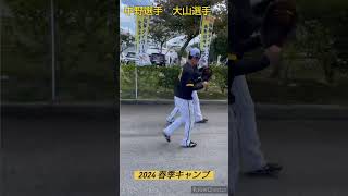 阪神タイガース　春季キャンプの様子《移動中の大山選手、中野選手》