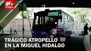 Motociclista muere atropellado por camión en la Miguel Hidalgo - Sábados de N+ FORO