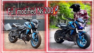 ഫുൾ മോഡിഫൈ ചെയ്ത  Ns200🚀🚀 full detail review👿