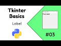 Python Tkinter Tutorial #03 | How to create a label in Tkinter