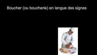 Boucher en langue des signes française