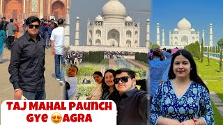 Pahli baar Taj Mahal Dekha 😍#tajmahal #Agra#exploring  Taj Mahal Vlog 😍