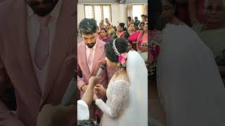 Megha Sndeep Marriage | Christian Marriage | Sandeep Megha Wedding | #shorts