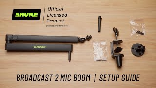 Shure Broadcast Boom 2 Quick Start Guide 🏃🎙️