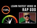 Let's Practice! Eminem's Fastest Verse In 'Rap God' (Slowed down w/ scrolling lyrics)