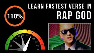 Learn Eminem's Fastest Verse In 'Rap God' (Slowed Down + Scrolling Lyrics)