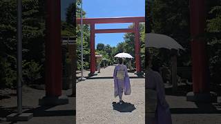 神社と着物　富山県射水市　櫛田神社