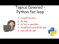 Python range, for loop, else with loops