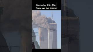 Same Spot- Twin Towers 9/11/2001 🆚 One World Trade Center #shorts #twintowers #remember #newyork