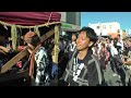 全町の幌獅子総揃い！　幌獅子パレード　駅前通にて　石岡のおまつり2015　奉祝祭