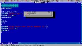 ADDITION OF NUMBERS USING while LOOP