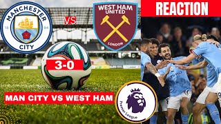 Man City vs West Ham 3-0 Live Stream Premier league Football EPL Match Commentary Score Highlights