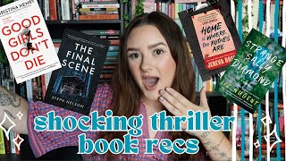 SHOCKING thriller book recommendations 2024 | get out of a slump with these twisty thriller recs!