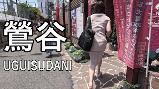 【4K】夜の街として人気のある鶯谷を散歩 Morning walking in UGUISUDANI of Tokyo, popular as a night town