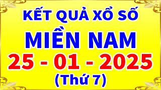 Kết quả xổ số miền nam hôm nay thứ 7 ngày 25/1/2025 (XSHCM, xs Long An, xs Bình Phước, xs Hậu Giang)