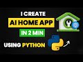 🤖 I Built an AI Smart Home App That Predicts Energy Bills ⚡🏠 | Python AI Automation & Python Project