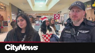 Lucky Calgary youths share shopping spree with Calgary police officers