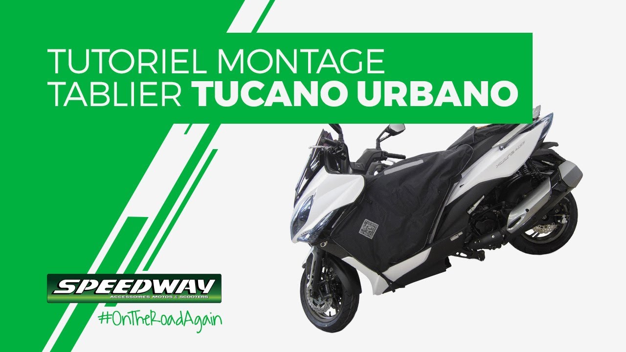 Montage tablier Tucano Urbano sur un scooter MP3’ Montage tablier Tucano Urbano sur un scooter MP3