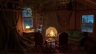 Cozy Winter Getaway with Rain Sounds & Fireplace - Treehouse