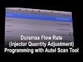 Duramax Flow Rate (Injector Quantity Adjustment) Programming with Autel Scan Tool