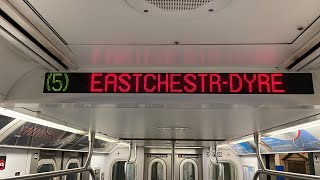 IRT Lex Av Express: R142 (5) Train [Flatbush Av-Brooklyn College to Eastchester-Dyre Av #WFEXP]