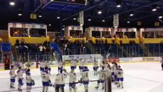 LSSU Hockey Stick Salute \u0026 Horn 11.28.15