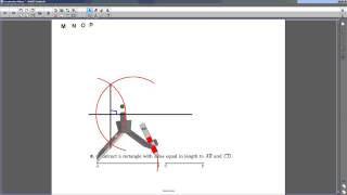 Construct Rectangle given the two side lengths