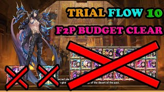 [King's Raid] Lucikiel Trial Flow Stage 10 F2P Budget Clear, Ft. Budget Supports