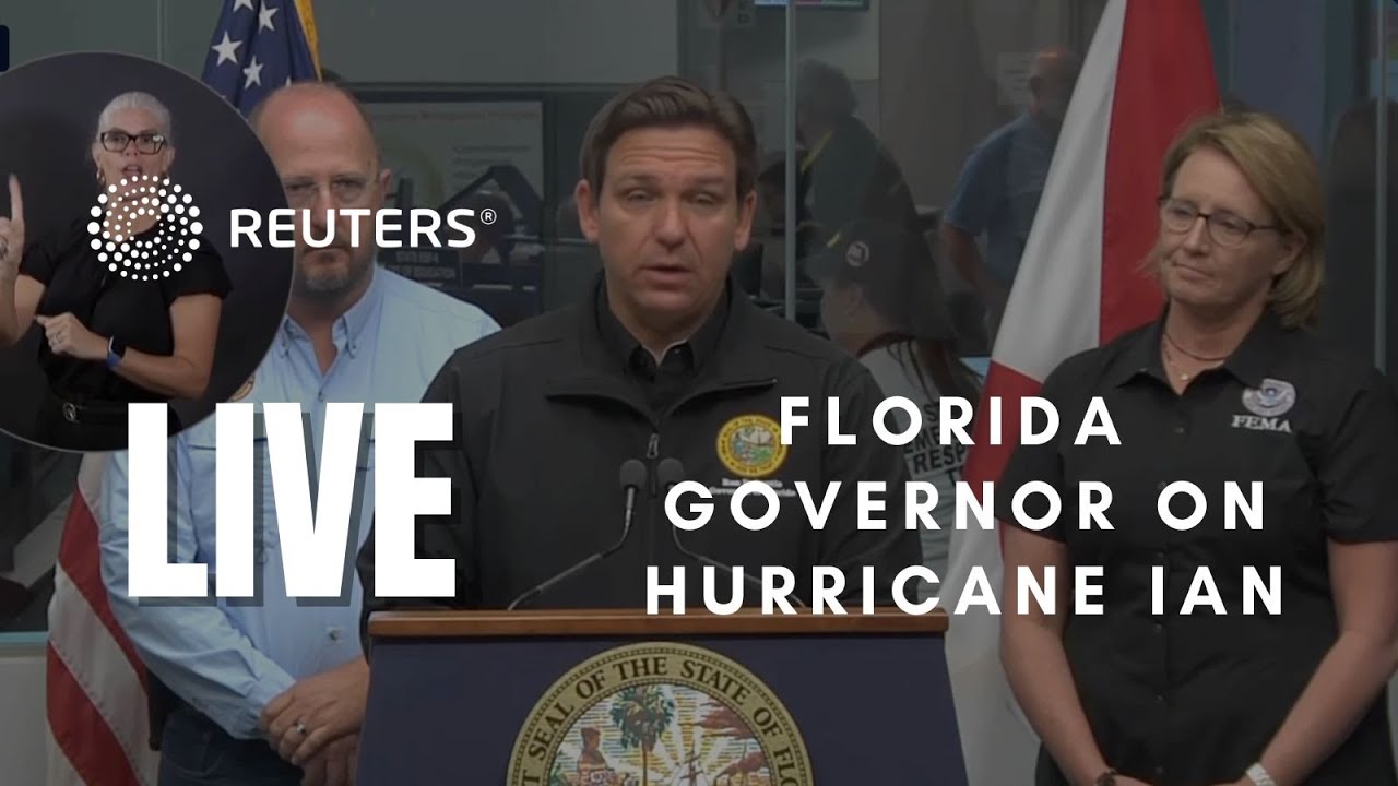 LIVE: Florida Governor Ron DeSantis Gives An Update On Hurricane Ian ...