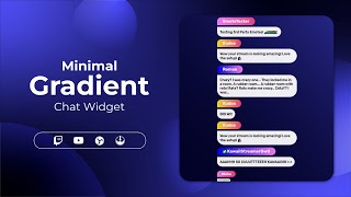 Minimal Gradient Twitch Chat Widget for StreamElements \u0026 OBS Studio