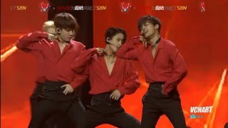 160410 VIXX CUT THE 4TH V CHART AWARDS LIVE Chained Up Chinese Ver.