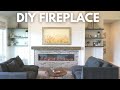 DIY Shiplap Fireplace with Electric Fireplace Insert