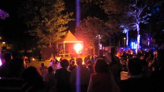 Feuershow bei der Nacht der Weine im Park der Villa Wieser