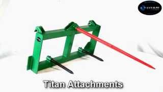 Hay Spear Attachment for John Deere 200 300 400 500 Loaders deer (JD-NHA)