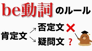 【中学1年英語】be動詞のルール