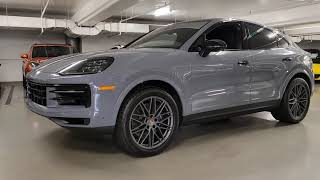 Porsche Cayenne Coupe 2024 in Arctic Grey with Black Interior