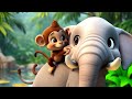 kurangu kutty குரங்கு குட்டி tamil kids songs cartoon monkeysong animals kids tamilsong