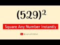 Square Any Number Instantly | Math Calculation Hack