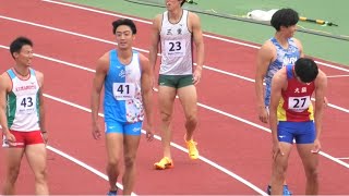 予選  成年男子110mH  佐賀国スポ陸上2024