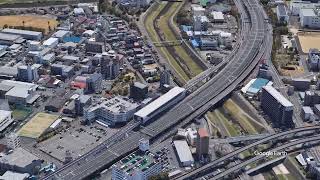 Google Earth　摂津駅（大阪府）せっつ　大阪モノレール