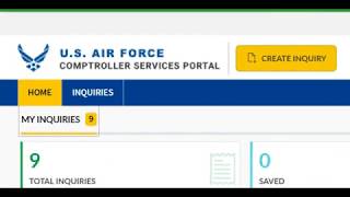 AF Comptroller Services Portal Intro