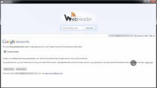 WebReader Rss Feed Reader Tutorial - Login