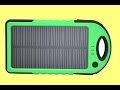 Inside a solar USB power bank with 